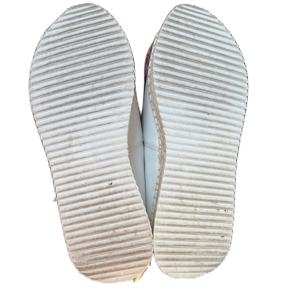 DKNY Orza peep-toe espadrille wedge in white leather Size 10 - Picture 9 of 11